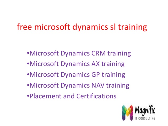 microsoft dynamics nav training courses